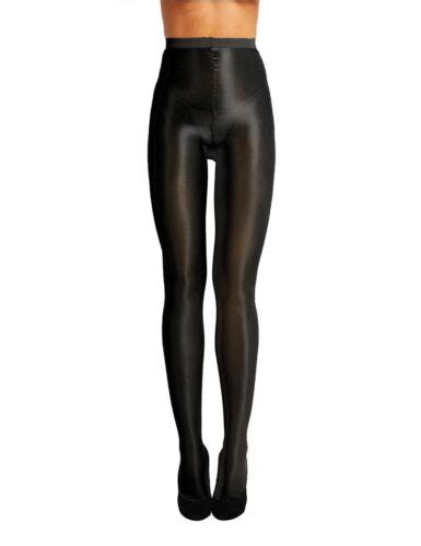 womens high waist oil shine glossy shape body pantyhose silk stocking tights ebay