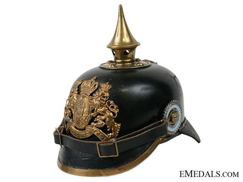Our em cockade is a die. A 1915 Bavarian Pickelhaube to the 19th J.R.