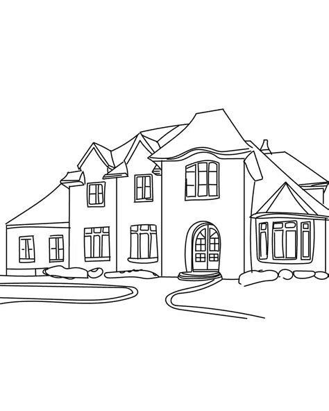 How To Draw Mansion In Easy Step By Step Guide For Kids