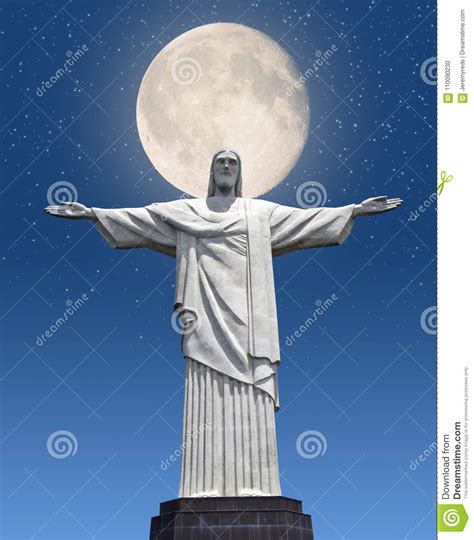 Rio De Janeiro Christ The Redeemer Statue Editorial Image
