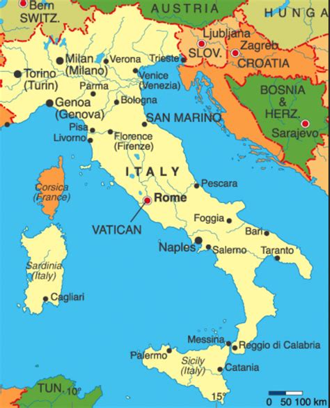 Situation Géographique De L Italie Passions Photos