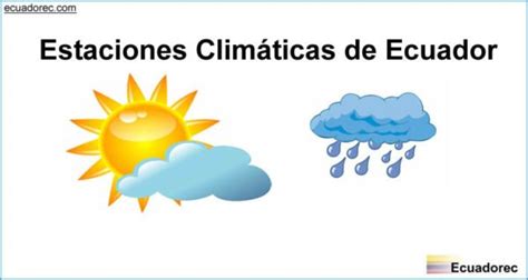 El clima de ecuador es excepcionalmente difícil de predecir. ¿Cuáles son las estaciones climáticas del año en Ecuador?