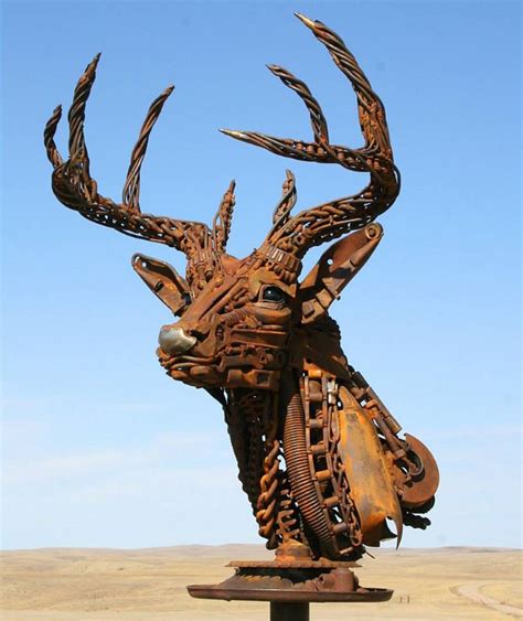 Extreme Recycling Check Out This Amazing Scrap Metal Cowboy Art