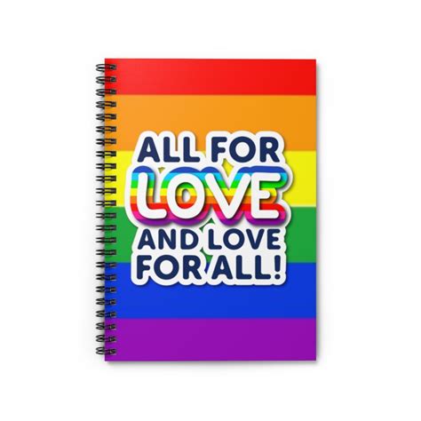 all for love pride lgbtq etsy store notebook shopping lists school notes lined paper