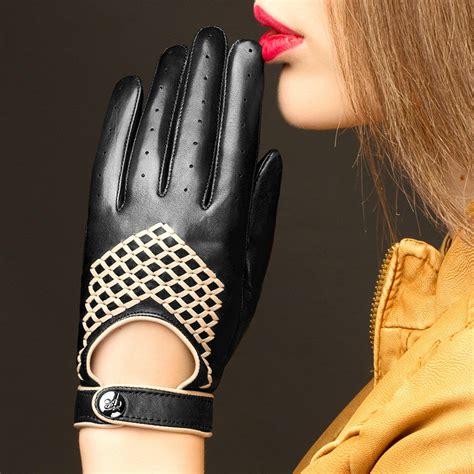 Fashion Genuine Leather Gloves Women S Autumn And Winter Thickening Thin Short Sheepskin