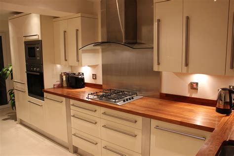 We will respond to your enquiry within 24 hours. Cream Gloss Kitchen. Stainless steel splash back and ...
