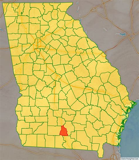 Map Of Cook County Georgia Địa Ốc Thông Thái