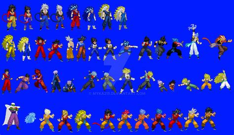 Varios Sprite De Dbz Extreme Butoden Editados Part By Myka215 On Deviantart