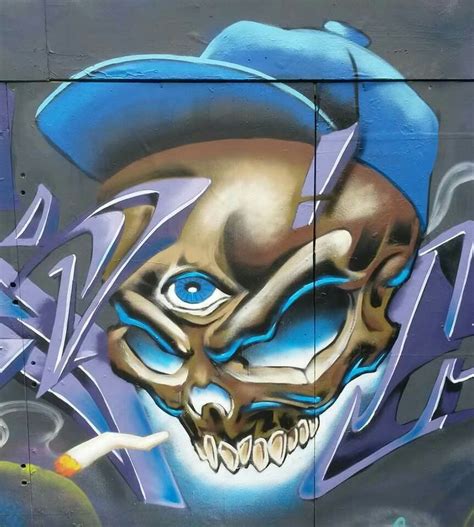 Skull Graffity Graffiti Characters Graffiti Drawing Urban Art