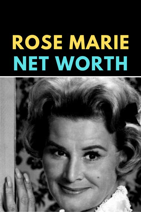 Rose Marie Net Worth And Bio Doris Day Show Net Worth Bobby Guy