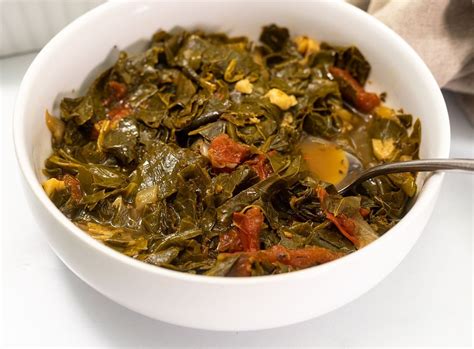 Vegan Southern Style Collard Greens Healthier Steps Southern Style