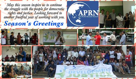 Seasons Greetings From Asia Pacific Research Network
