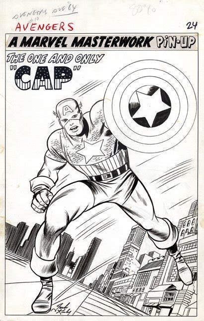 Pop Culture Safari Jack Kirby Original Captain America Art