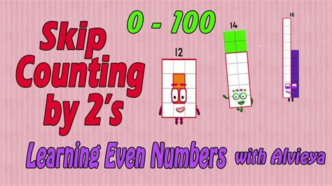 Numberblocks Counting By 2s To 100 One Hundred Learn Even Numbers