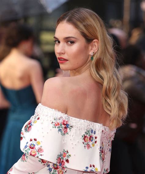 Lily James Just Might Be The Ultimate Fall Beauty Muse Lily James