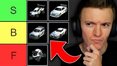 Ranking Every Car In Rocket League Best To Worst Youtube