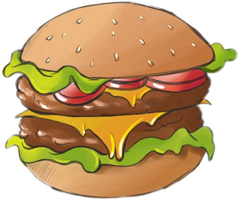 Fast Food Clipart Hamburger Png Download Full Size Clipart