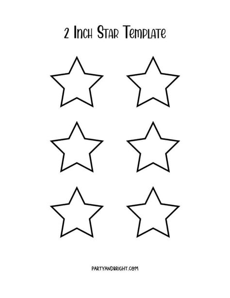 Star Template Printables Large And Small Star Stencils The Organized Mom