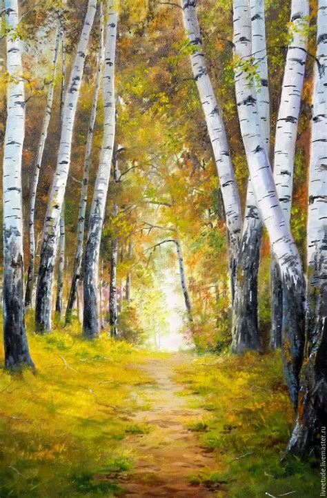 Birch Tree Oil Painting At Explore Collection Of