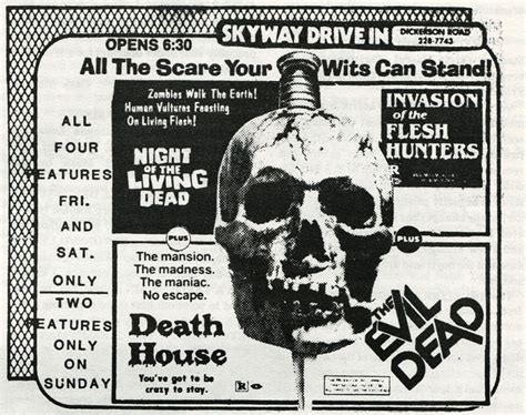 horror movie newspaper adverts of the 1960s 70s flashbak classic horror movies american