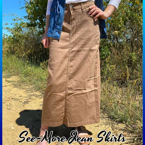 Kenya Dark Khaki Long Skirt · See More Jean Skirts · Online Store