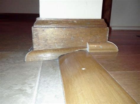 We replaced a carpeted floor with 3/4 hardwood and now the transition to a vinyl floor has us in a i would rather see a ramp type transition. uneven floor transition | Transition flooring, Flooring ...