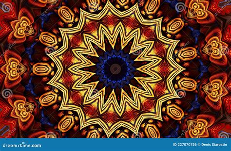 Star Kaleidoscope Background Beautiful Multicolor Kaleidoscope Texture