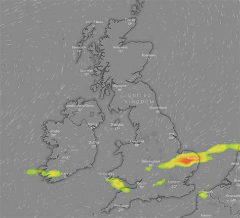 Met Office Weather Warning Updated Map Shows Where Three Days Of Lightning Storms To Hit