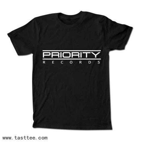 Priority Records Logo Tee Shirt Capitol Goods Shop Logo Tees Tee