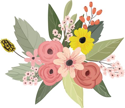 Flower Floral Design Watercolor Flower Vector Png Download 2117