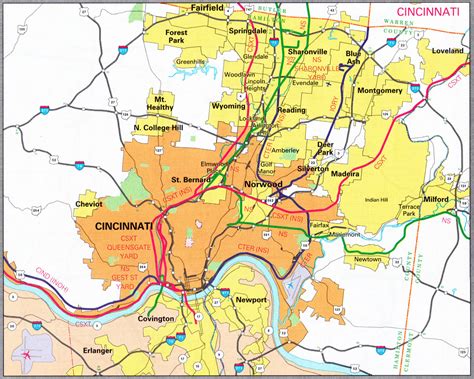 Us Map Cincinnati