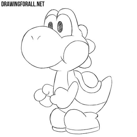 Find even more easy things to draw with our free printable. How to Draw Yoshi | Drawingforall.net