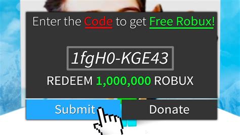 Enter This Code For Free Robux Roblox