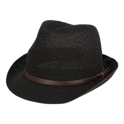 Withmoons Fedora Hat Summer Cool Paper Straw Trilby Band For Men