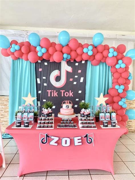 Tik Tok Birthday Party Ideas Photo 2 Of 10 Birthday Surprise Party