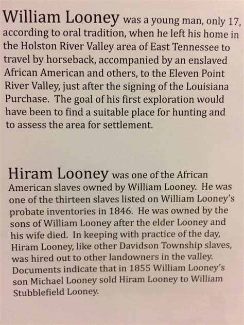 Information On The William Looney Tavern East Tennessee Williams
