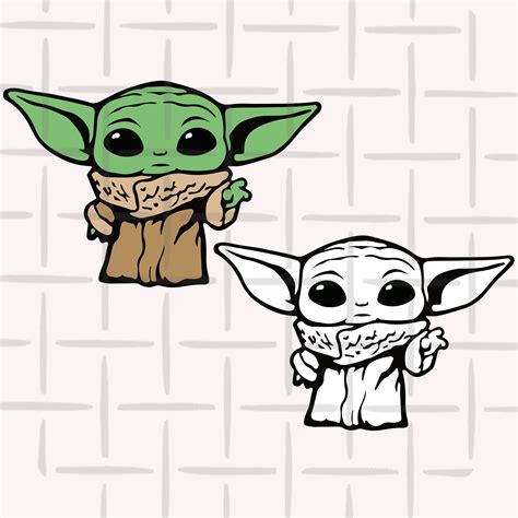 Vector Baby Yoda Svg Free Svg File For Silhouette The Best Porn Website