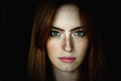 1600x1067 Women Redhead Face Freckles Wallpaper Coolwallpapersme