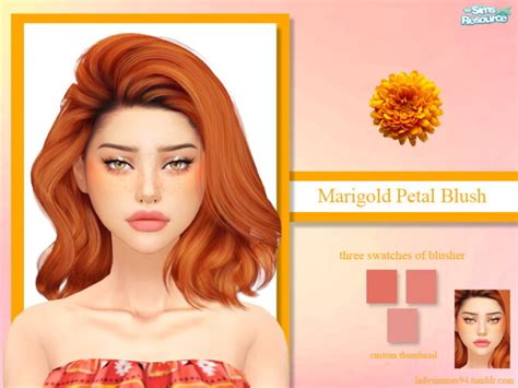Marigold Petal Blush By Ladysimmer94 At Tsr Sims 4 Updates