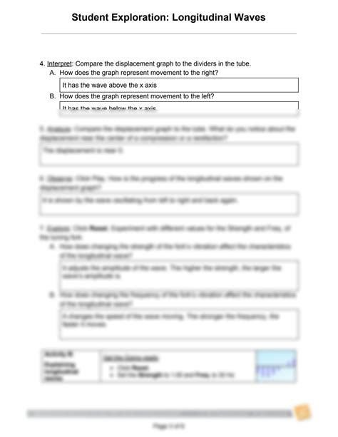 SOLUTION: Copy of student exploration longitudinal waves Gizmos - Studypool