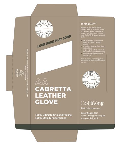 Appealing packaging design for high end golf gloves | 14 Packaging ...