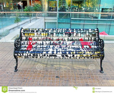 Painted Bench Editorial Stock Image Image Of Attraction 39758954