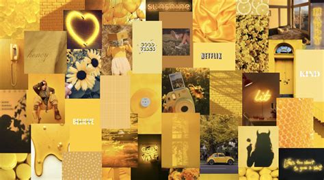 Greatest Cute Yellow Wallpaper Aesthetic Collage You Can Use It At