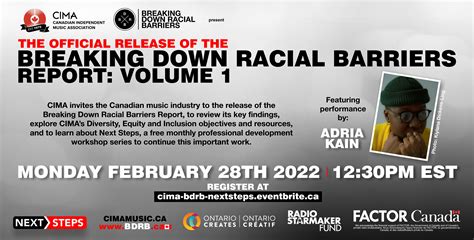 Cima And Breaking Down Racial Barriers Present The Official Release Of The Breaking Down Racial