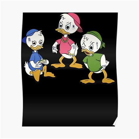 Ducktales Angry Ducks Became Gangsters Classic Poster For Sale By
