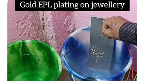 Epl Gold Plating On Jewelleryelectroplating Youtube