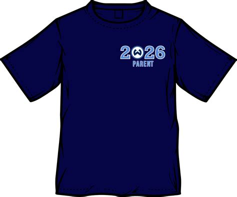 Class Of 2026 Parent T Shirt In Navy White Or Grey — Hometown Spiritwear