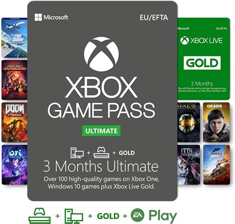 Xbox Game Pass Ultimate 3 Month Membership Xbox Onewindows 10 Pc