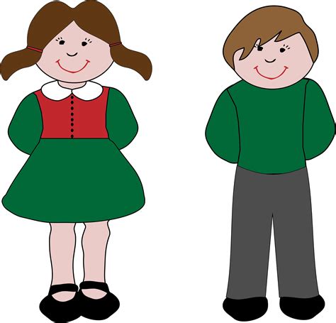 Clipart Boy And Girl