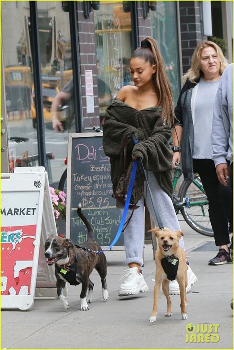 Ariana Grande Takes Her Pups For A Stroll In New York City In 2022